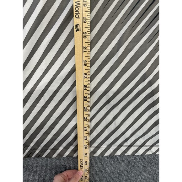 Nike Golf Polo Shirt Mens M Medium Black Gray Striped Tour Performance Dri-fit - Picture 8 of 8